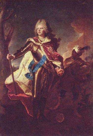 Hyacinthe Rigaud Portrait of Friedrich August II of Saxony oil painting image